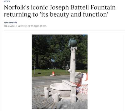 conic Joseph Battell Fountain